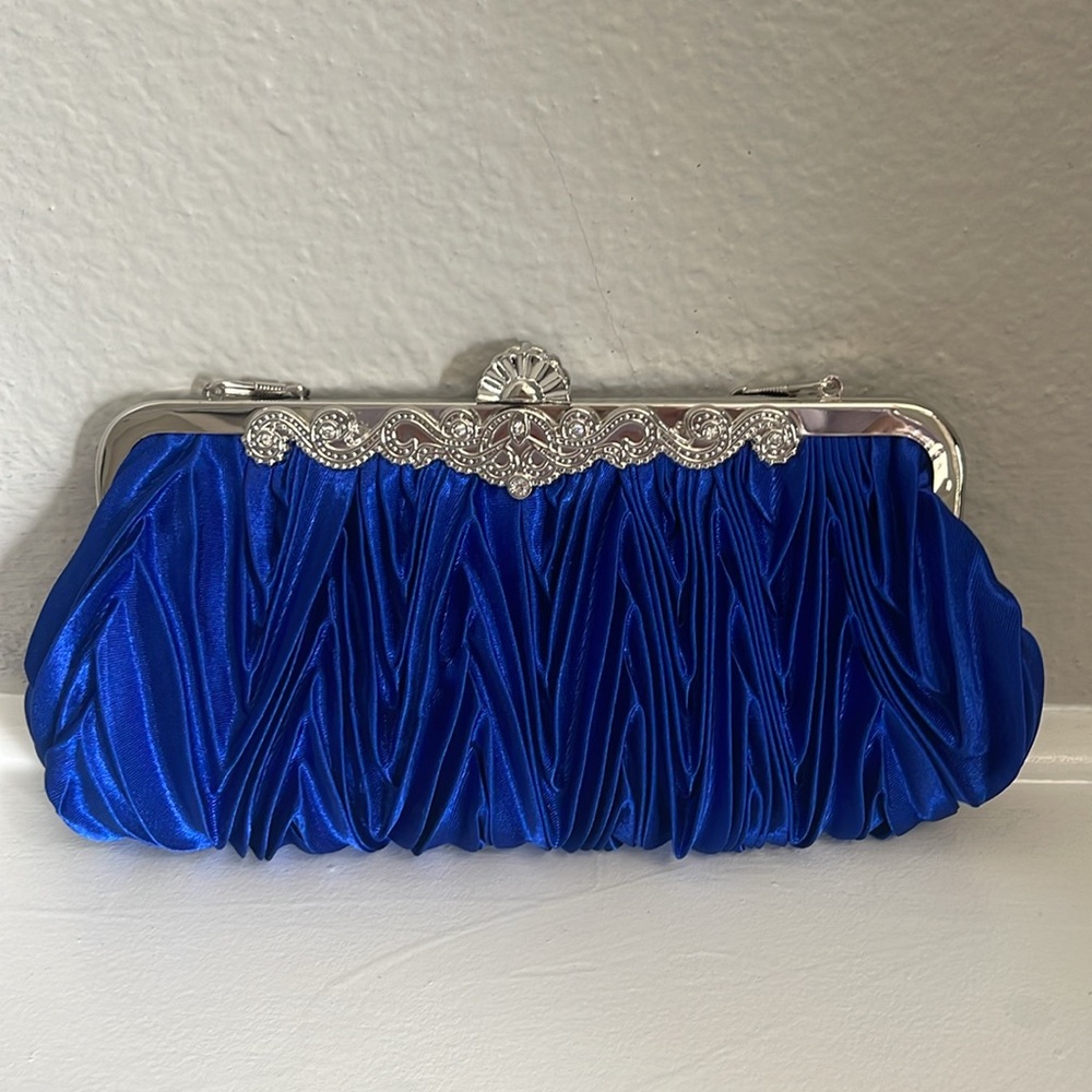 Evening Bag in Royal Blue - Picture 2 of 7